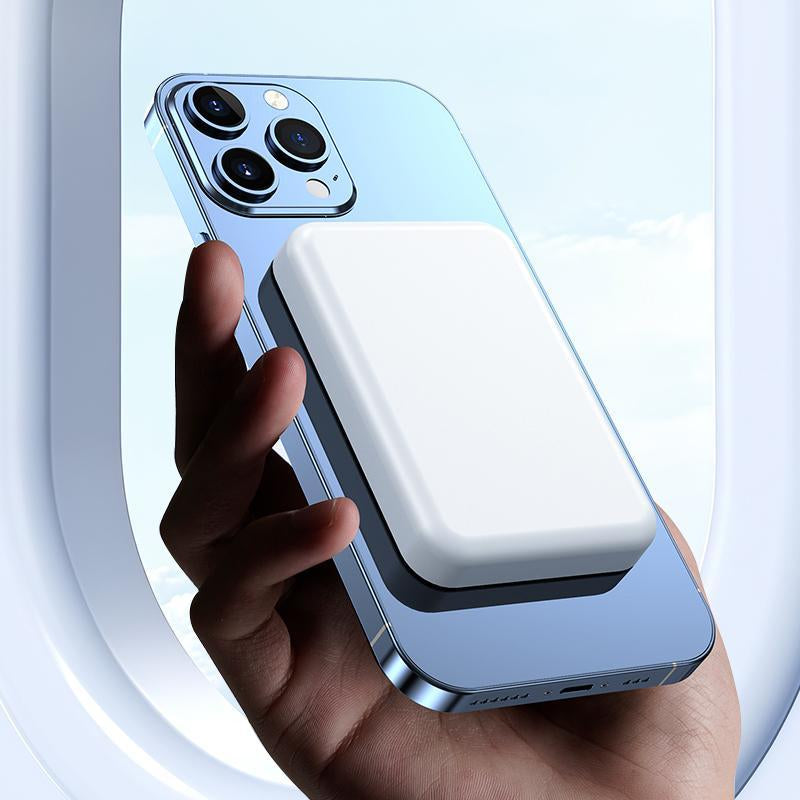 Magnetic Portable Charger 5000Mah, Magsafe-Compatible Wireless Power Bank, USB-C PD 20W Fast Charge, Slim Mini Battery Pack for Iphone 17/16/15/14/13/12, Qi for Android (Ring Included)